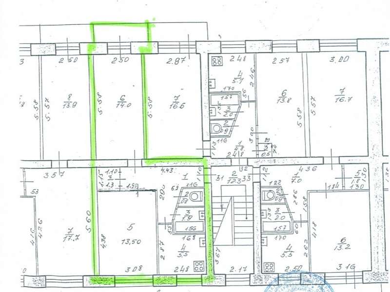 двухкомнатная квартира на улице Козицкого дом 6